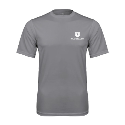 Grey Concrete Performance Tee-Official Logo