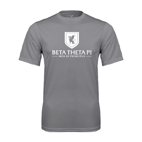 Grey Concrete Performance Tee-Official Logo
