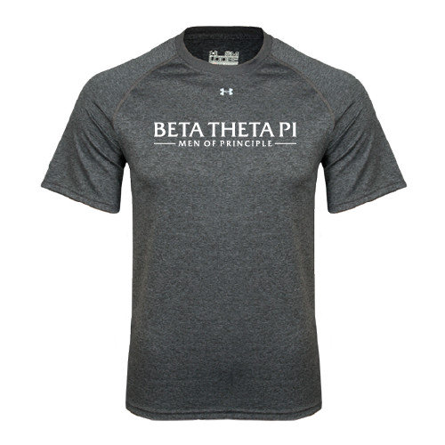 Under Armour Carbon Heather Tech Tee-Beta Theta Pi