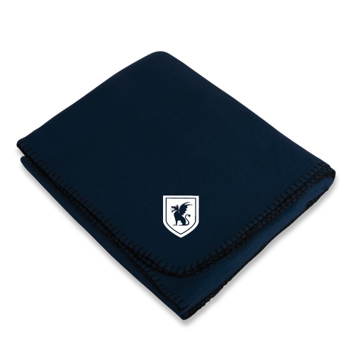  Navy Arctic Fleece Blanket - Official Shield