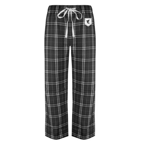 Black/Grey Flannel Pajama Pant-Official Shield