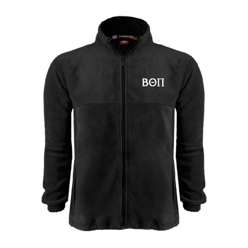 Black Fleece Full Zip Jacket-Beta Theta Pi Greek Letters