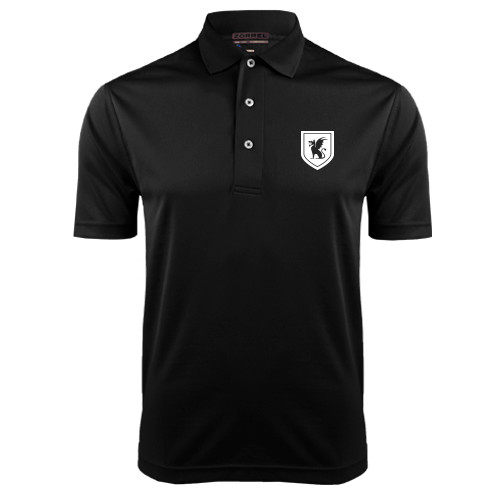 Black Dry Mesh Polo-Official Shield