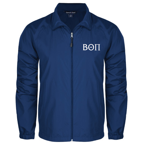 Royal Full Zip Wind Jacket-Beta Theta Pi Greek Letters