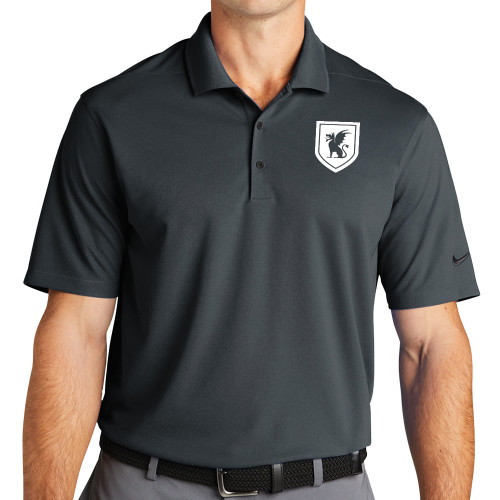 Nike Charcoal Dri Fit Micro Pique 2.0 Polo-Official Shield