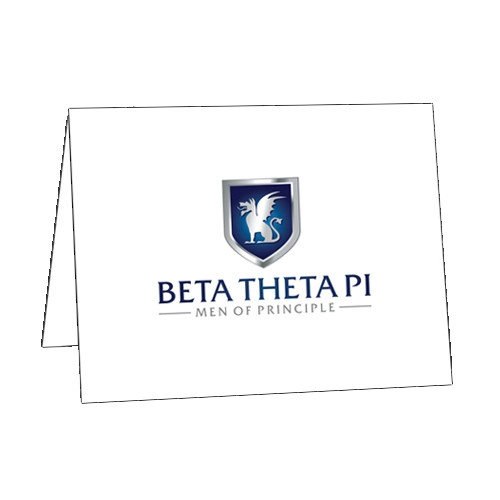  A6 Fraternity Thank You Cards w/Blank Envelopes 10/pkg