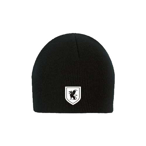 Black Knit Beanie-Official Shield