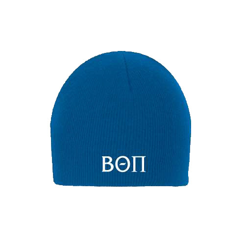 Royal Knit Beanie-Beta Theta Pi Greek Letters