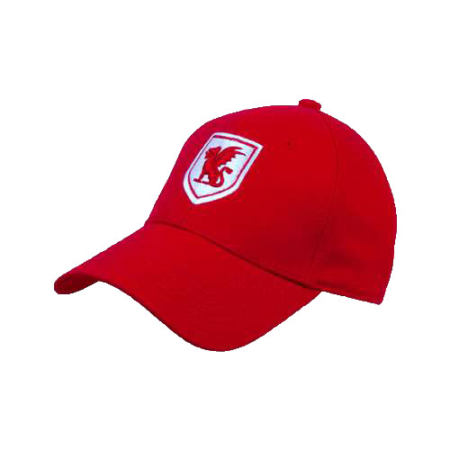 Red Structured Adjustable Pro Style Hat-Official Shield