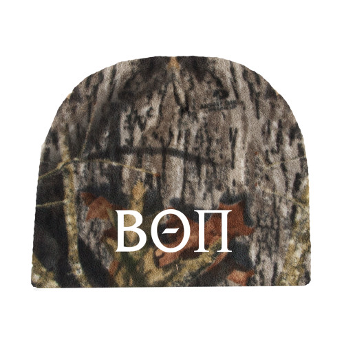 Mossy Oak Camo Fleece Beanie-Beta Theta Pi Greek Letters