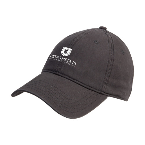 Charcoal Unstructured Adjustable Low Profile Hat-Official Logo