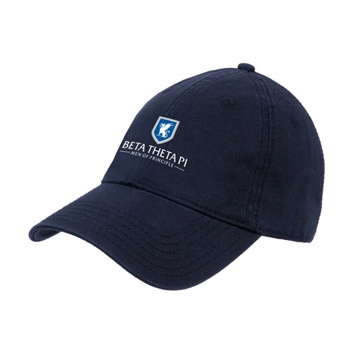 Navy Unstructured Adjustable Low Profile Hat-Official Logo