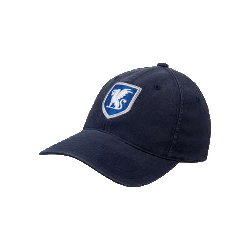 Navy Flexfit Structured Low Profile Hat-Official Shield