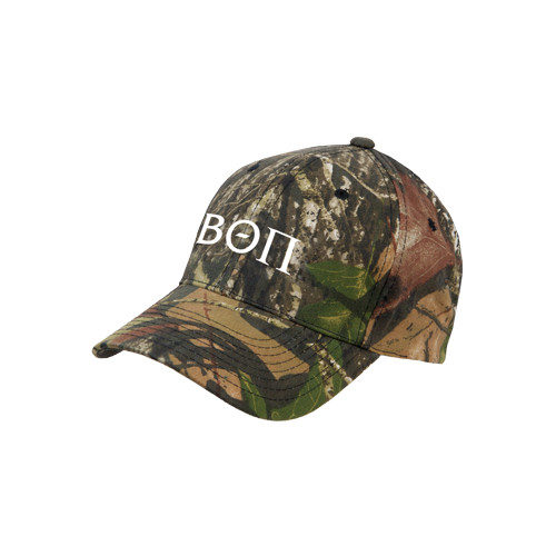 Mossy Oak Camo Structured Adjustable Cap-Beta Theta Pi Greek Letters