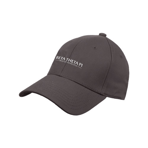 Charcoal Structured Adjustable Pro Style Hat-Beta Theta Pi