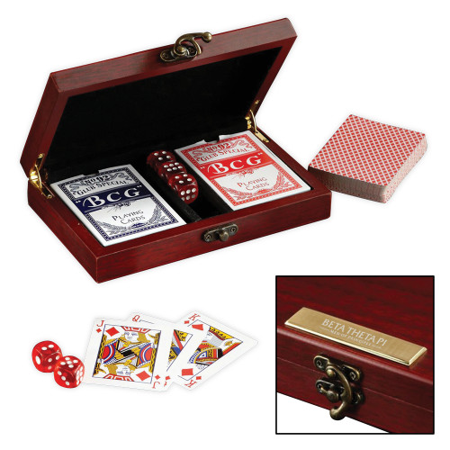 Executive Card & Dice Set-Official Logo Flat Version Engraved