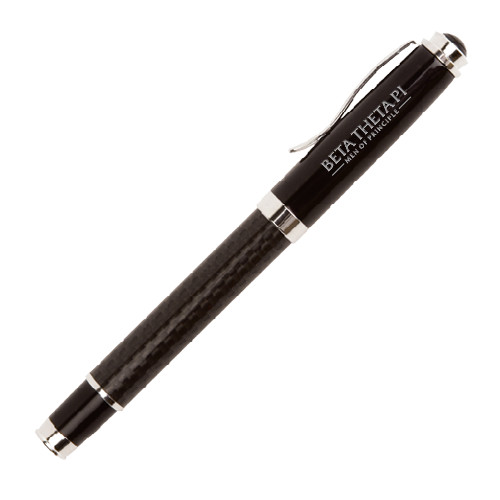 Luna Black Rollerball Pen-Official Logo Flat Version Engraved