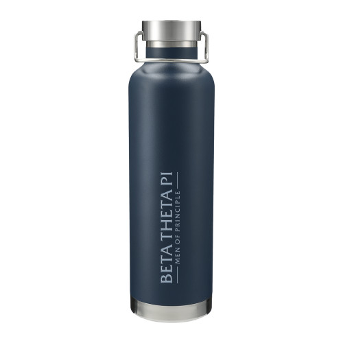  Thor Copper Vacuum Insulated Navy Bottle 32oz - Official Logo Flat Version Engraved