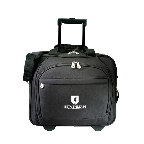 Black Embassy Plus Rolling Computer Brief-Official Logo