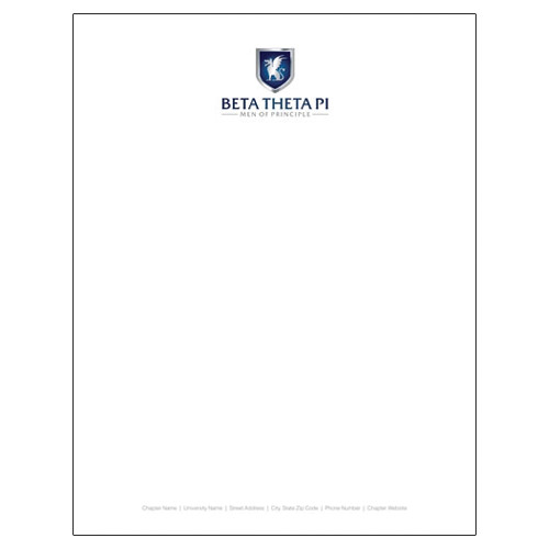  Chapter Letterhead 100/lot