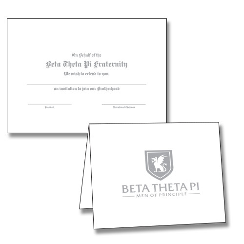 Main Image for  Silver Foil Shield 6.25 x 4.5 Folded Bid Card w/Matching Blank Envelope