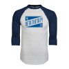 Thumbnail image for  White/Navy Raglan Baseball T Shirt