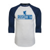 Thumbnail image for  White/Navy Raglan Baseball T Shirt
