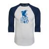 Thumbnail image for  White/Navy Raglan Baseball T Shirt