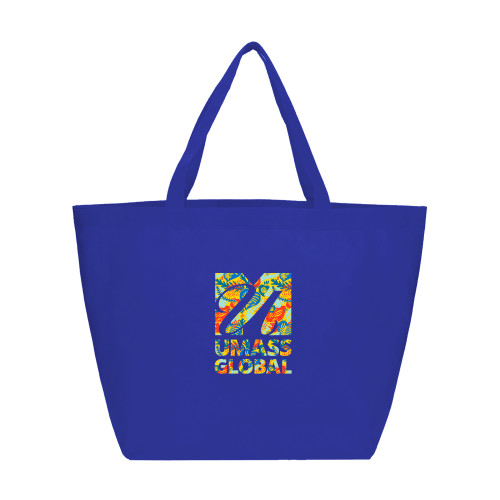  Yaya Non Woven Royal Shopper Tote - UMass Global Floral Pattern