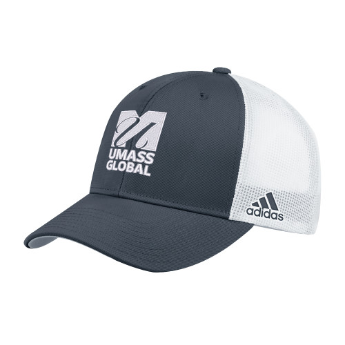  Adidas Onix Structured Adjustable Mesh Hat - UMass Global Primary Logo Stacked