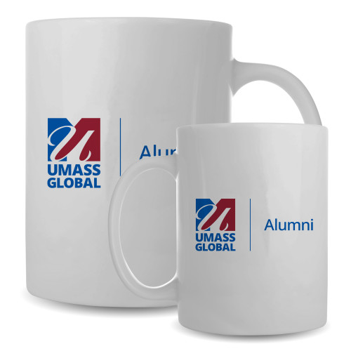  Full Color White Mug 15oz - UMass Global Alumni