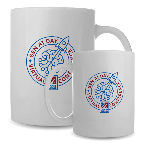  Full Color White Mug 15oz - UMass Global Gen AI Day