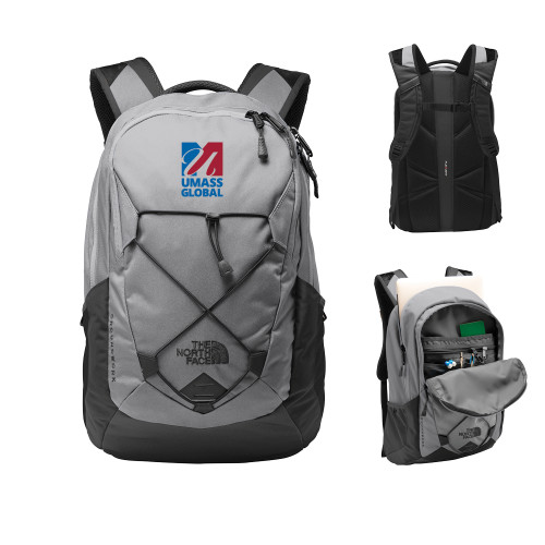  The North Face Mid Grey/Asphalt Grey Groundwork Backpack - UMass Global Primary Logo Stacked
