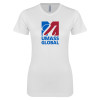 Thumbnail image for  Next Level Womens White Boyfriend Tee