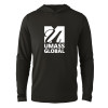 Thumbnail image for  Black Long Sleeve Hooded Tee