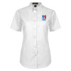 Thumbnail image for  Womens White Twill Button Up Short Sleeve