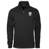 Thumbnail image for  Black Slub Fleece 1/4 Zip Pullover
