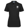 Thumbnail image for  Womens Silk Touch Black Pique Polo