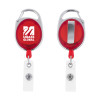 Thumbnail image for  Red Oval Retractable Badge Holder w/Clip