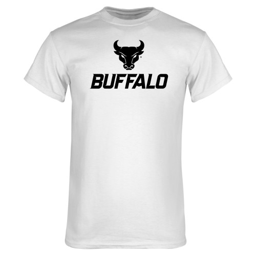  White T Shirt - Primary Athletic Mark Stacked