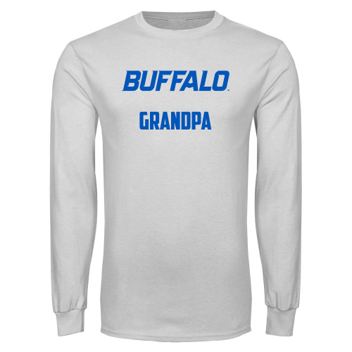  White Long Sleeve T Shirt - Grandpa