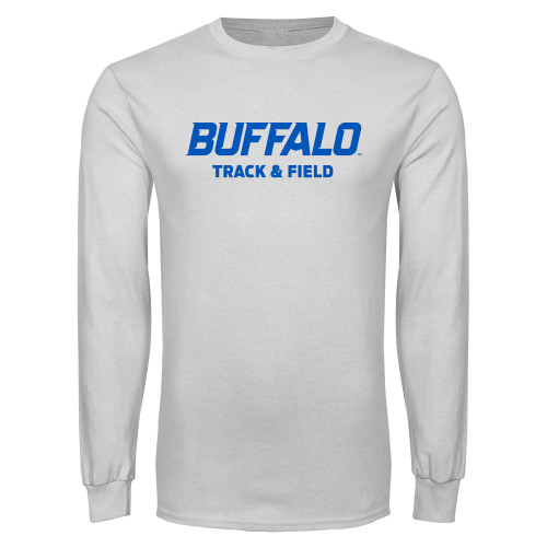  White Long Sleeve T Shirt - Track and Field