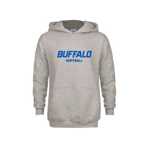  Youth Grey Fleece Hood - Softball
