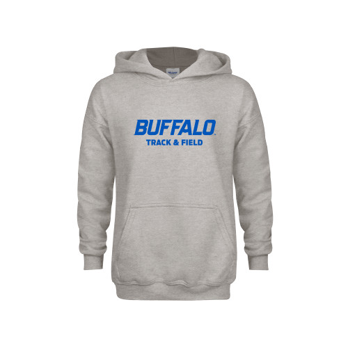  Youth Grey Fleece Hood - Track and Field