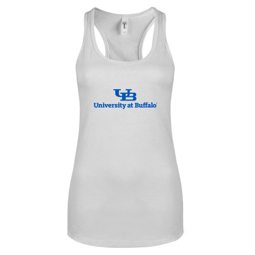  Next Level Racerback Tank White - Primary Lock Up