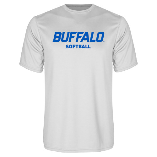  White Performance Tee - Softball