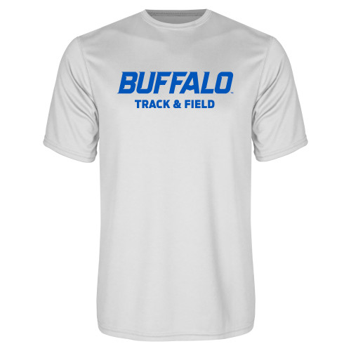  White Performance Tee - Track and Field