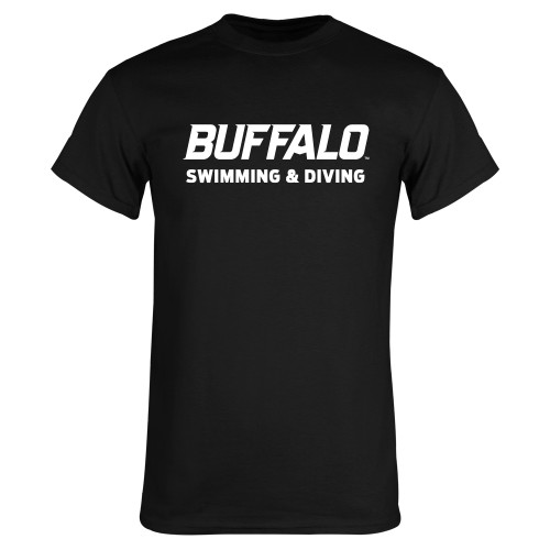  Black T Shirt - Swimming and Diving