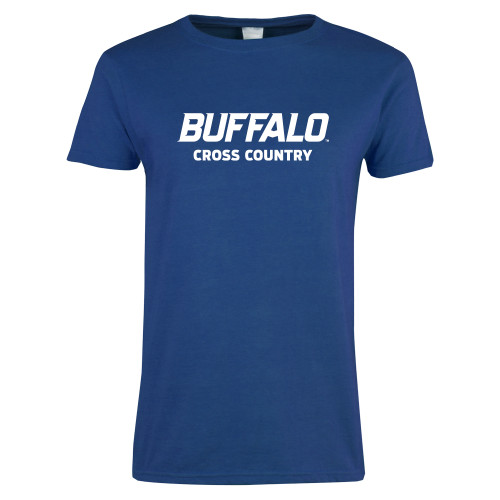 Womens Royal Short Sleeve Tee - Cross Country