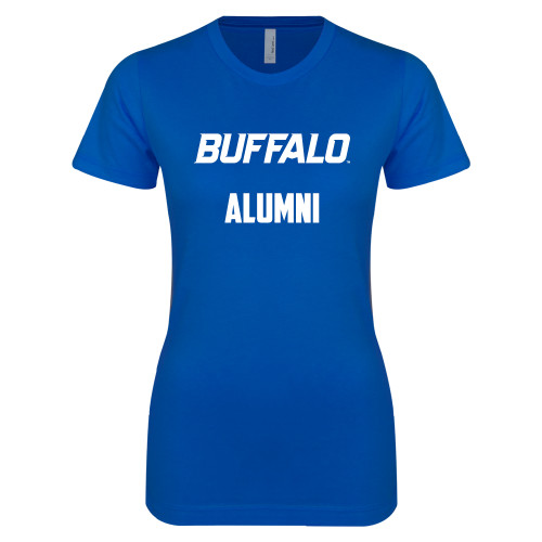 Buffalo Next Level Womens Royal Boyfriend Tee